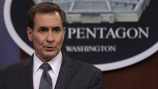 Pentagon Press Secretary John Kirby and Air Force General Tod. D. Walters hold briefing