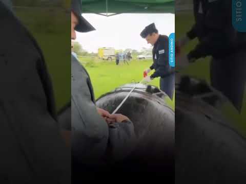 Un enorme objeto cilíndrico sorprendió a los vecinos de Puerto Tirol, en Chaco