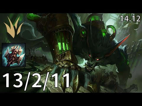 Warwick Jungle vs Karthus - EUW Master | Patch 14.12