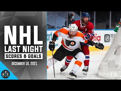 NHL Last Night: All 59 Goals and Scores on december 16, 2021: