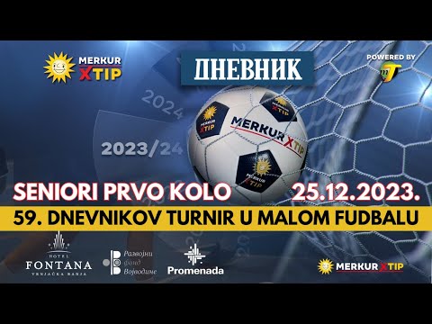 59. Dnevnikov turnir - Ponedeljak 25.12.2023. (SENIORI, prvo kolo)
