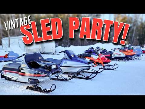 A Great Show and Ride with Classic Snowmobiles!