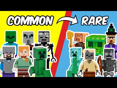 common VS rare LEGO Minecraft Minifigures...
