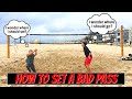 Beach Volleyball Tutorial Setting Mistakes You Re Making On A Bad Pass