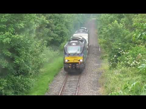 68002/68005 6c51 Sellafield -  Heysham flasks  / 6c52 return, 9th June 2022