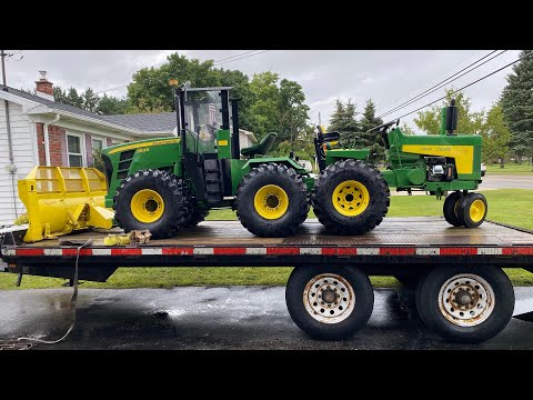 Don Campbell sells his 1/2 scale tractors. The John Deere 9630 and John Deere 730 after 13 years!