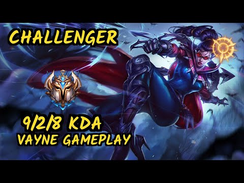 S04 Upset (VAYNE) - 9/2/8 KDA BOTTOM ADC CHALLENGER GAMEPLAY - EUW