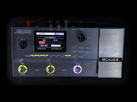 MOOER GE200 Tutorial Part - 4   LOOPER and RHYTHM