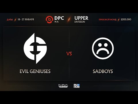 Evil Geniuses vs SadBoys, Dota Pro Circuit 2021: Season 1 - NA, bo3, game 2 [Mila & Inmate]