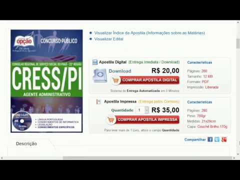 CRESS PIAUÍ CONCURSO PÚBLICO 2017 MATERIAL GRATUITO GRUPO APOIO EDITAL APOSTILA SERVIÇO SOCIAL PI