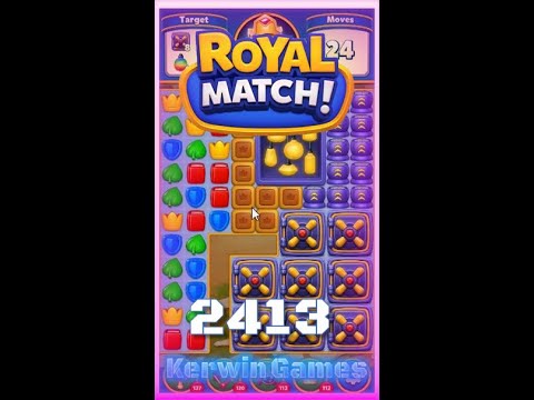 Royal Match Level 2413 - No Boosters Gameplay
