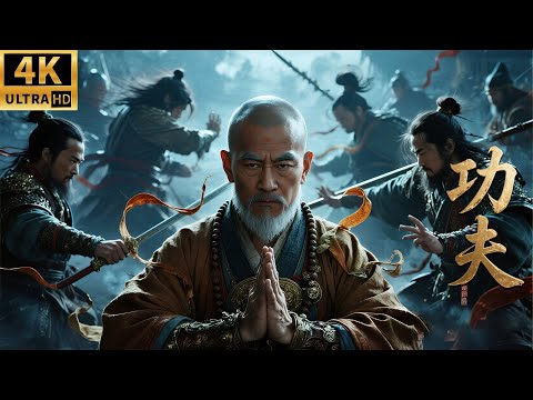 🔥少林神僧竟是達摩轉世！一招秒殺來犯者，震懾全場！ #kongfu #movie #chinesedrama #武侠片