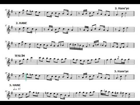 Mahur Peşrev (Rauf Yekta Bey) Nota Eşliğinde İcrâ (Karar: Bolahenk Neyi - D)