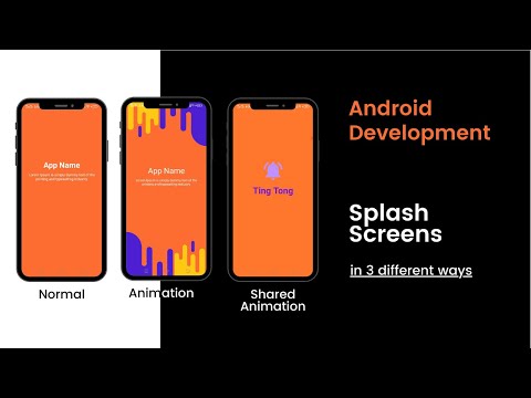 Android Splash Screens | Animated Splash Screen | Splash Screen using Shared Animation