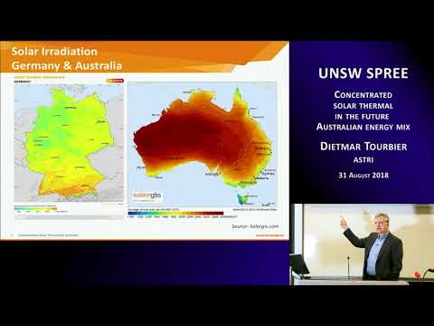 UNSW SPREE 201808-31 Dietmar Tourbier - Concentrated solar thermal in the Australian energy mix