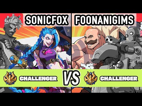 2XKO ▰ Sonicfox (Jinx / Ekko) vs Foonanigims (Blitzcrank / Braum) ▰ High Level Gameplay