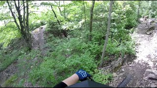 Admittedly not a great run, but at least you can see the trail.