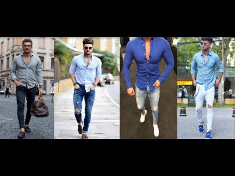 Latest Men's One Colour Shirt With Jeans Pant style 2019 | Man's Daily Outfit Style 2019 | PBL Video
