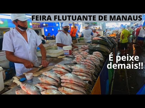 I visited the first floating market in Brazil, in Manaus - the Fish Market.