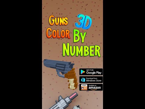 Guns 3D Color by Number Weapon video