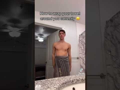 How To Wrap Your Towel Around You Correctly #Shorts
