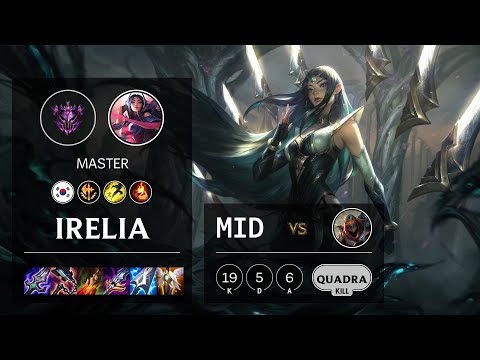 Irelia Mid vs Zed - KR Master Patch 11.16
