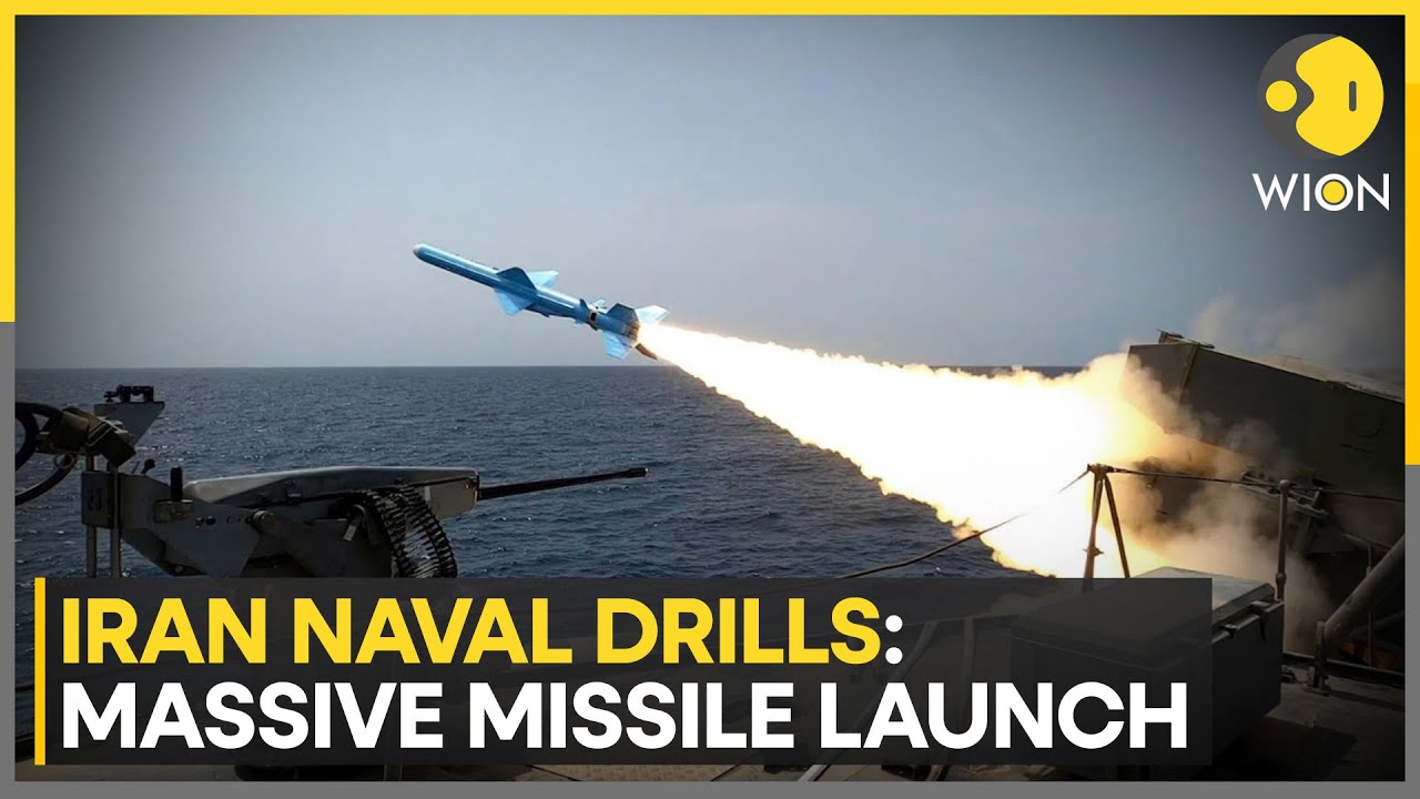 Iran’s Massive Naval Drill: Ballistic and Cruise Missiles Fired​ | WION