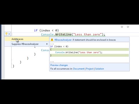 Building a Diagnostic Analyzer with Code Fix in Visual Studio 2015