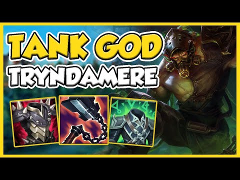 ULTIMATE TANK TRYNDAMERE BUILD RETURNS! STRONEST LATE-GAME 1V5 MONSTER EVER! - League of Legends