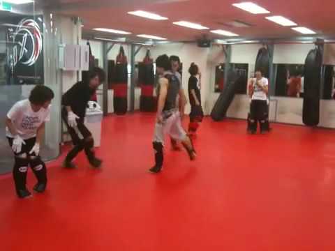 ローキック研修  蹴る場所