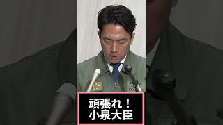 小泉大臣の決意の瞬間 #政治 #防衛