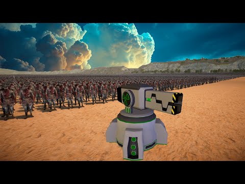 RADIATION TURRET, BLACK MAMBA & T45 SHOTGUN VS 3.6 MILLION PYRAMID HEAD & ALIEN !! UEBS 2