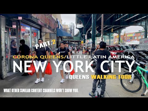 [4k] NEW YORK CITY walking tour | Queens NYC |  New York Summer Walk | PART 2