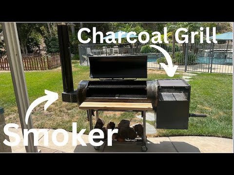 Best Backyard Smoker Build (Offset Smoker and Charcoal Grill Combo)