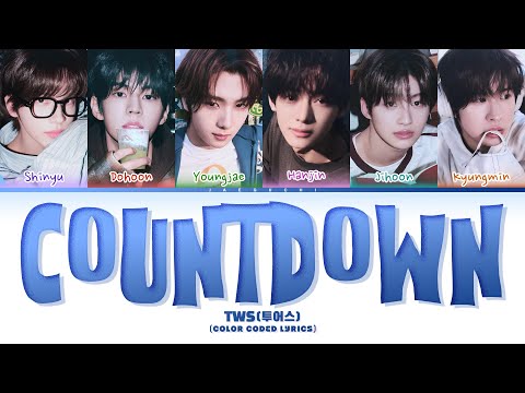 TWS (투어스 ) 'Countdown' (마음 따라 뛰는 건 멋지지 않아?) (Color Coded Lyrics)