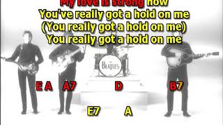 You really got a hold on me Beatles mizo vocals  lyrics chords cover