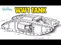 How to Draw a WW1 Tank - Easy step by step instructions