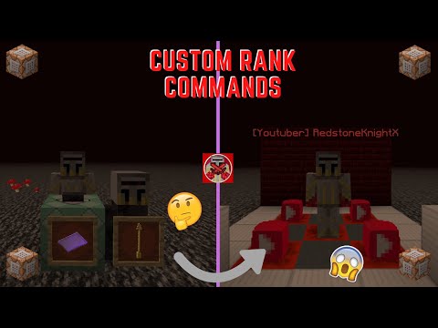 Insane NEW Custom Rank Commands in Minecraft 1.16+