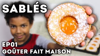 BISCUITS SABLÉS À LA CONFITURE (Idée de goûter facile fait maison) E01