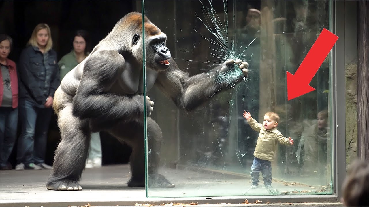 Gorilla Breaks Through Glass at the Zoo,  But Not for the Reason You Think