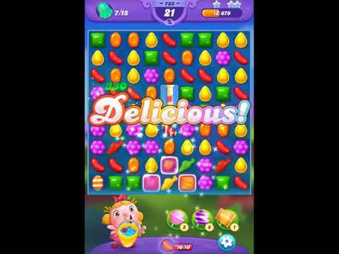 Candy Crush Friends Saga Level 735 - NO BOOSTERS 👩‍👧‍👦 | SKILLGAMING ✔️