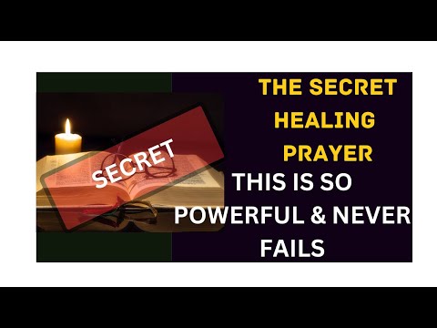 DON'T SKIP THIS SECRET HEALING PRAYER - |Powerful Miracle Prayer For Healing | IT IS SO POWERFUL