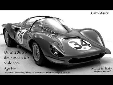 Thumbnail for Explainer Video: Ferrari Dino 206 S kit 1/24 full detail  - presentation video by Ferrari Dino 206 S