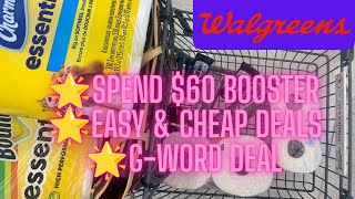 Walgreens couponing deals this week 6/7-6/13 Spend $60 booster with G-word deal! 