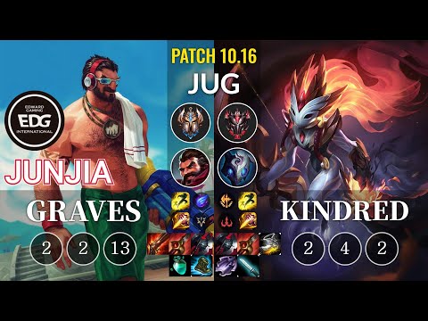 EDG JunJia Graves vs Kindred Jungle - KR Patch 10.16
