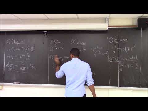 Math 1203-R04 Lecture 18 - Related Rates conclusion and Max and Min Values