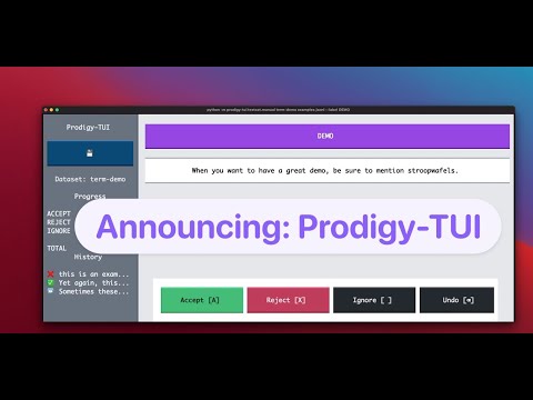 Prodigy-TUI: Announcement + Demo