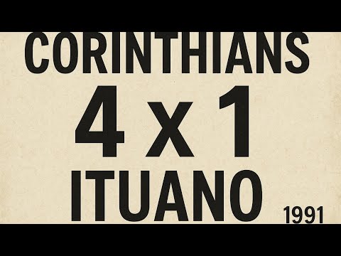 Corinthians 4 x 1 Ituano - Paulistão 1991