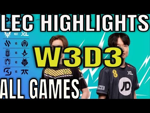 LEC Highlights ALL GAMES W3D3 Summer 2023 | Week 3 Day 3