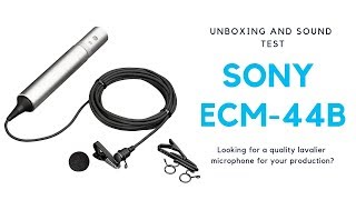 Video thumbnail for Sony ECM-44B Lavalier Microphone - Is it GOOD? by T is for Tech